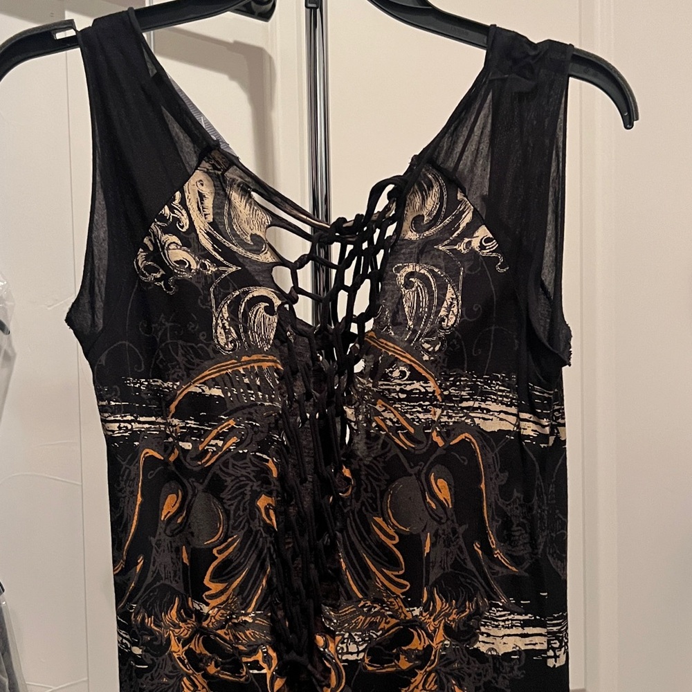 Anama Black and Orange Dress - Picture 2 of 5